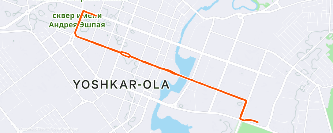 Map of the activity, Семейный Бег | Йошкар-Ола