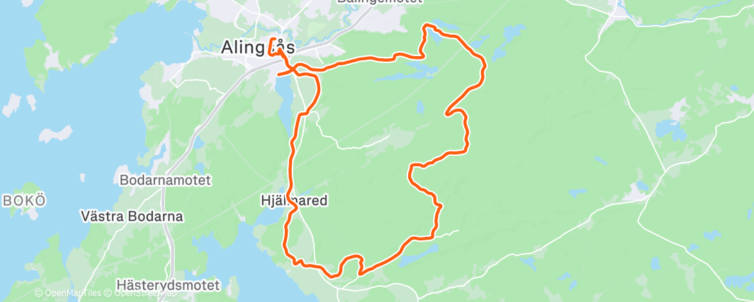 Map of the activity, Alingsås Östra