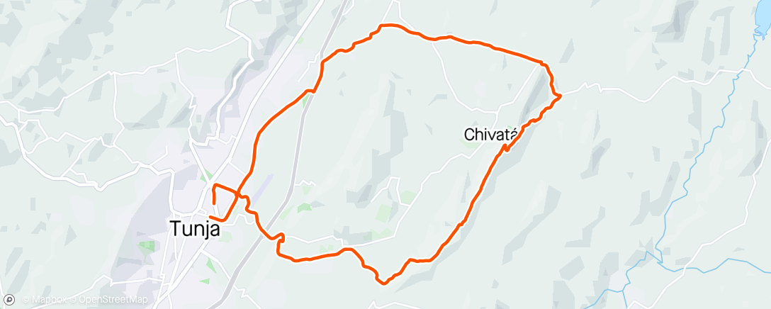 Map of the activity, Senderos de Chivata