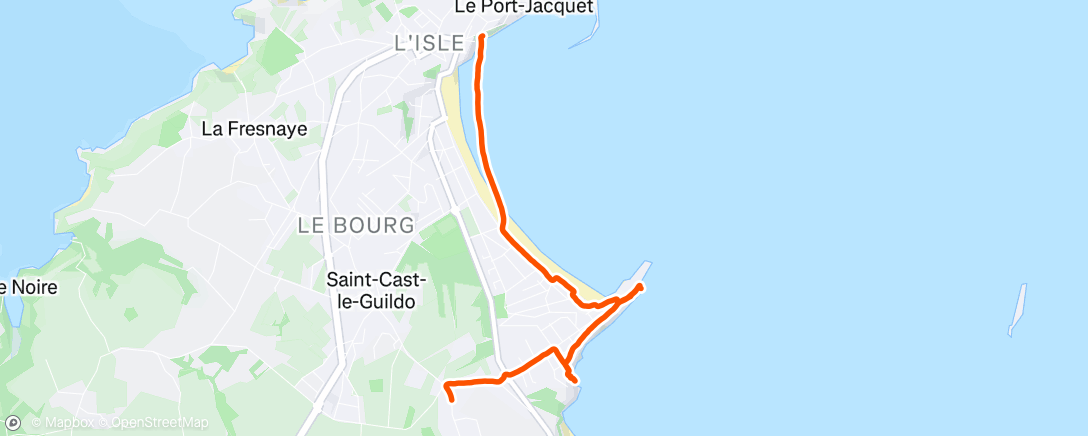 Map of the activity, Afternoon Walk
