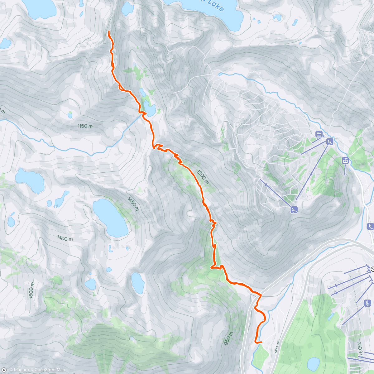 活动地图，Kaleetan peak hike