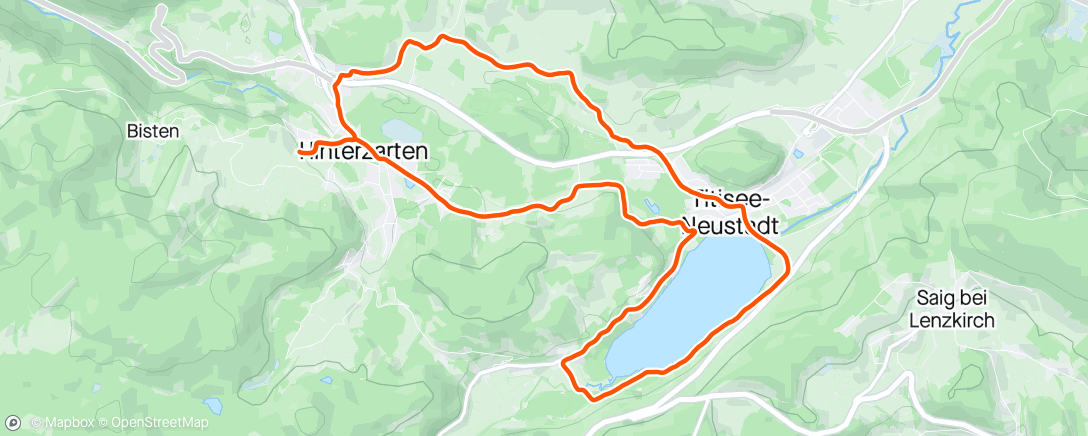 Map of the activity, Afternoon Mountain Bike Ride