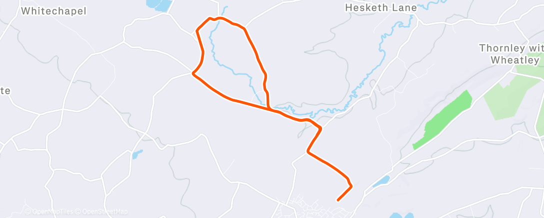 Map of the activity, Lunch Run