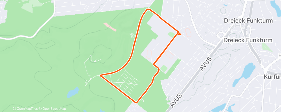 Map of the activity, SCC Berlin Pfannkuchenlauf