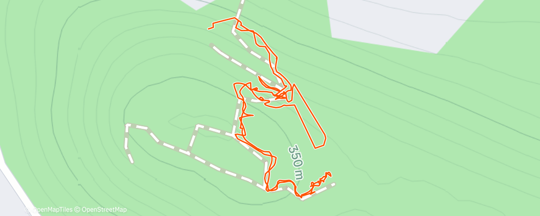Map of the activity, Afternoon Hike