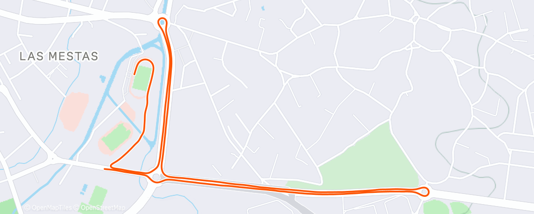 Map of the activity, Lunch Run