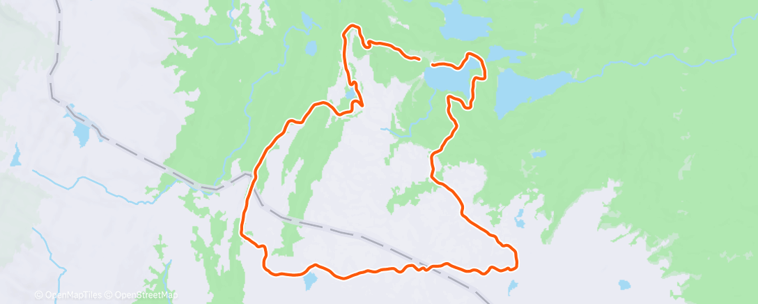 Map of the activity, Mot Struttåsen over Krøkla ned Werenskiold hytta og ned til Campingen
