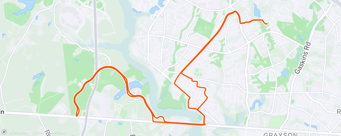 Map of the activity, Morning Ride