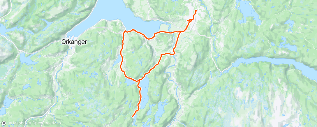 Map of the activity, Korsvegen om Børsa