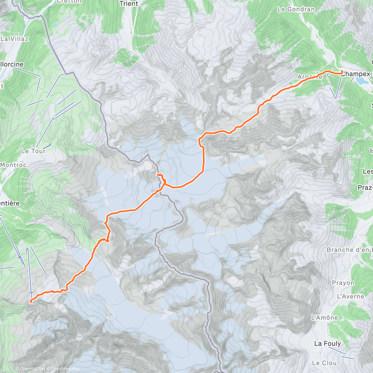 Map of the activity, Se prendre une trace et avoir la fête pleine de Tour