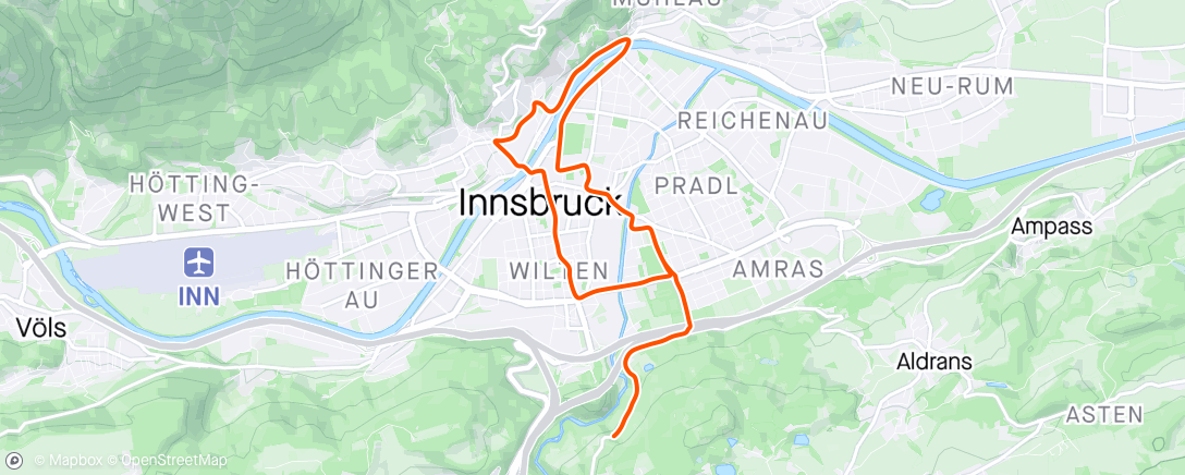 Map of the activity, Zwift - Innsbruckring in Innsbruck