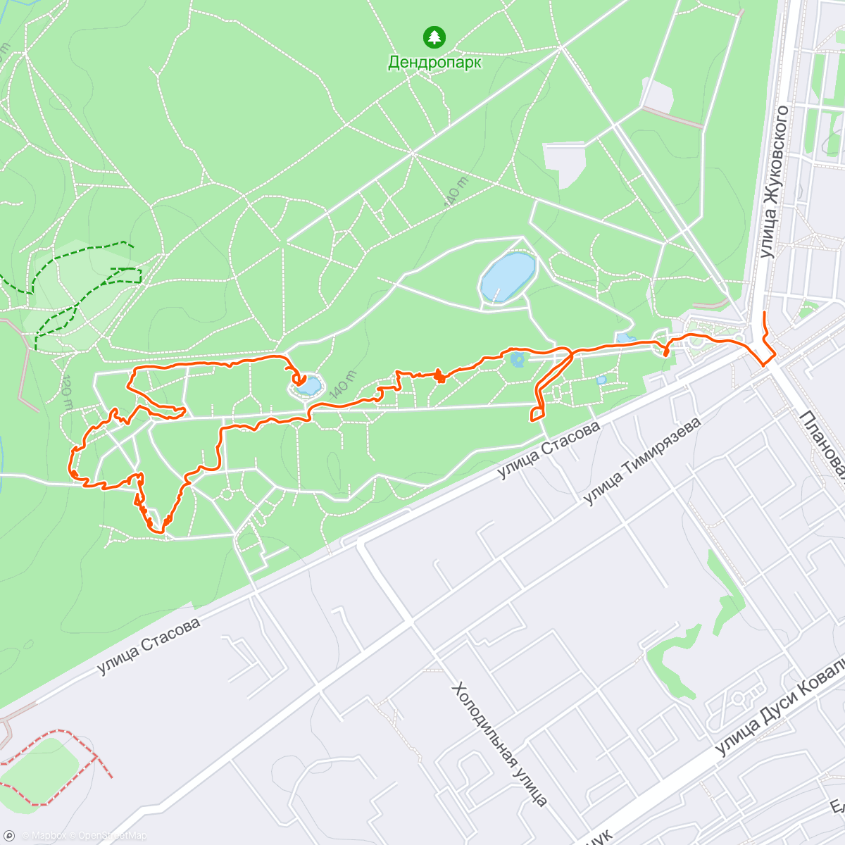 Map of the activity, Zoosibirsk Walk