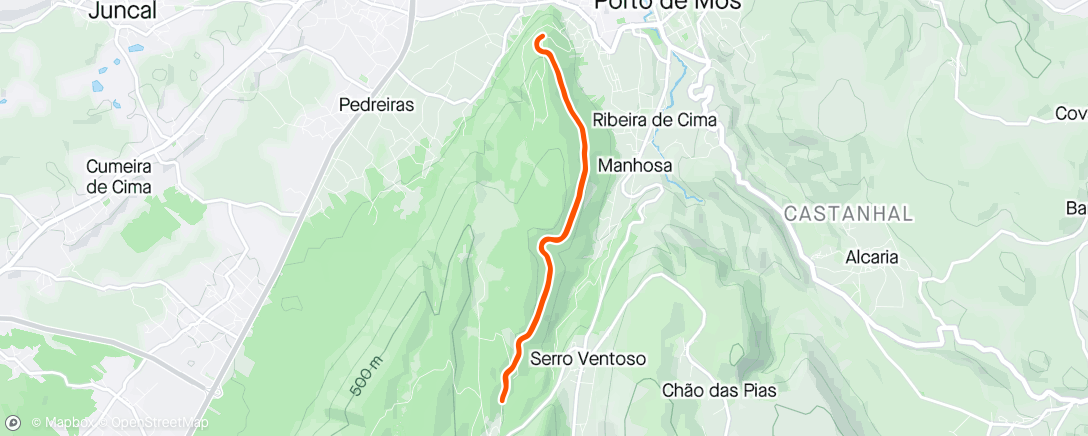 Map of the activity, Ecopista Porto de Mos