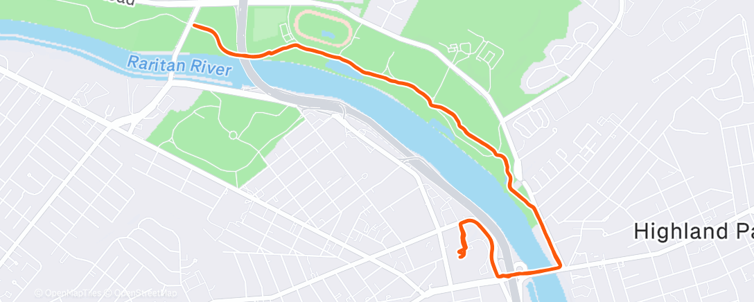 Карта физической активности (Tuesday Morning Run)