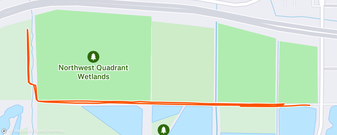 Map of the activity, 3 x 5 minutes