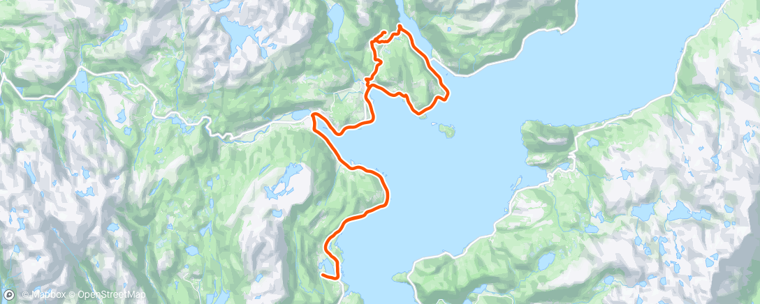 Map of the activity, Afternoon Ride over  Soldal/Hovland!!
