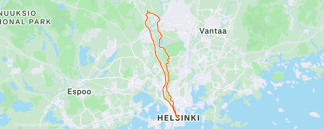 Map of the activity, Pub Ride