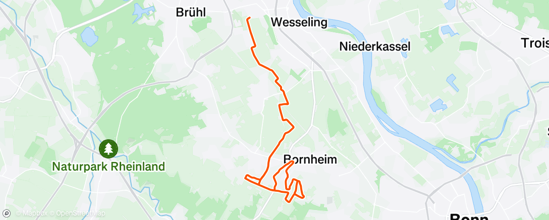 Map of the activity, Fahrt am Nachmittag