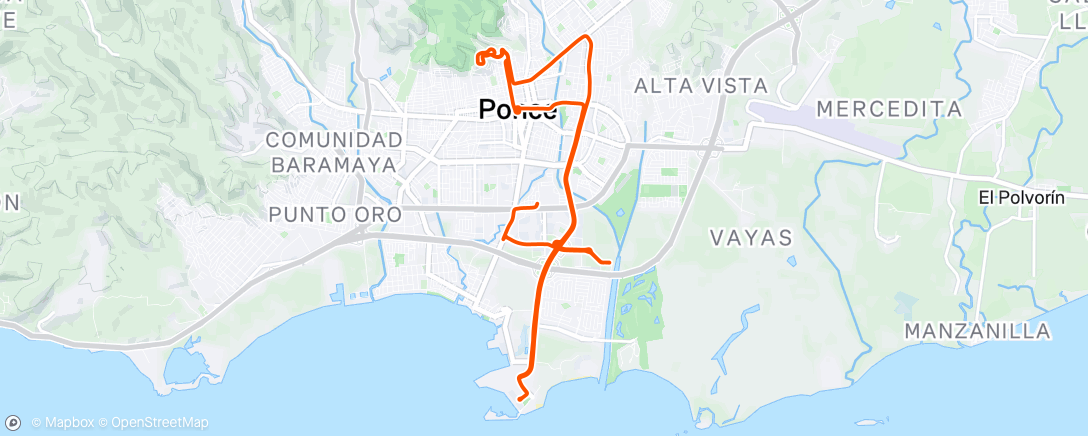 Map of the activity, Morning Ride