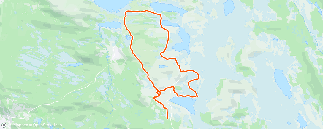 Map of the activity, Fin klassisk tur om Melsjøen, Storåsen og Sjusjøvannet 😀⛷️