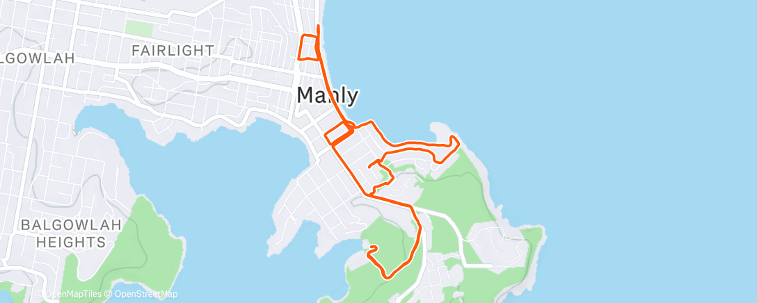 Карта физической активности (Afternoon Run)