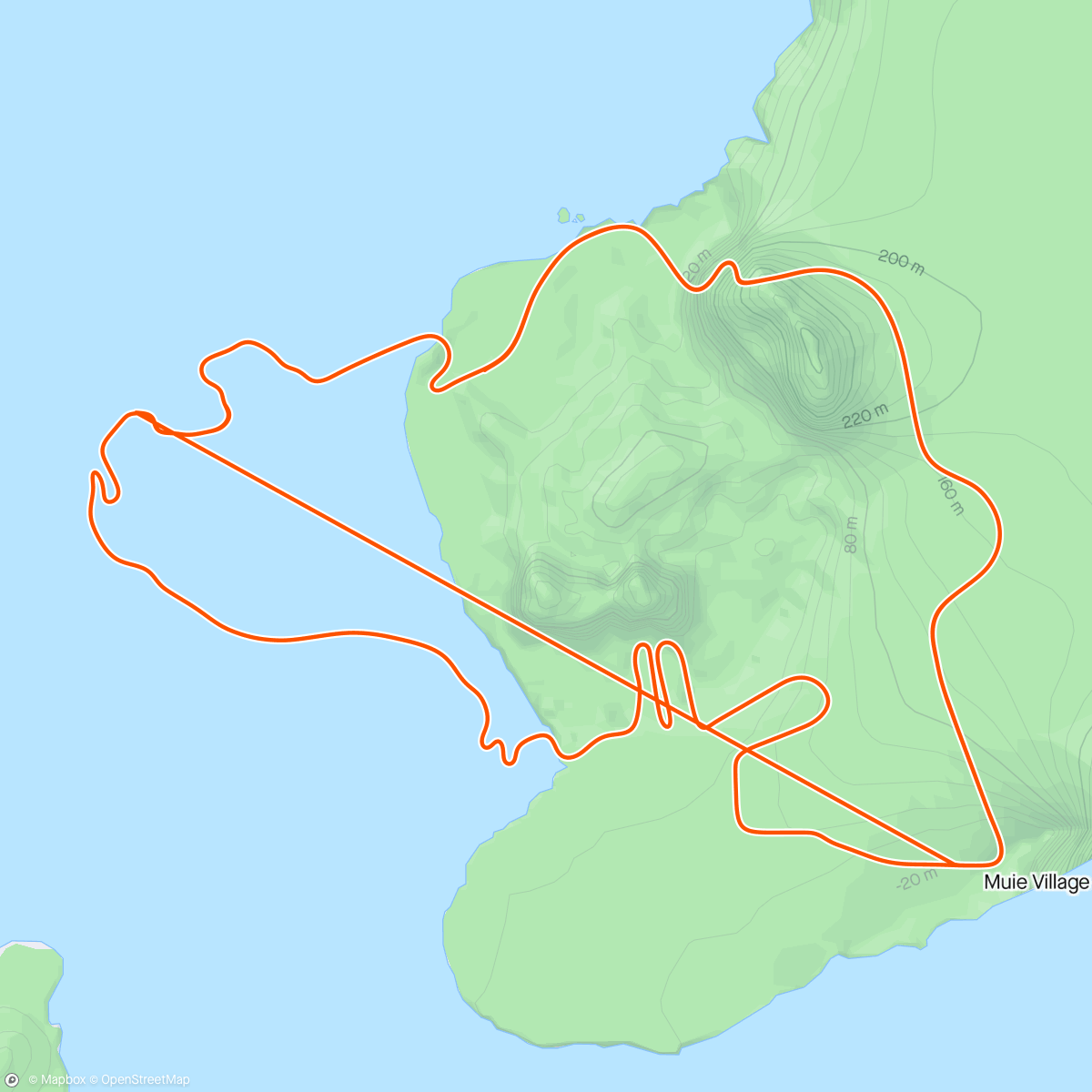 Mapa de la actividad (Zwift - Zone Benchmarking on Queen's Highway in Watopia)