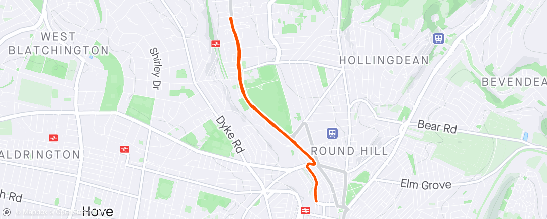 Map of the activity, Hop