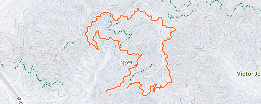Map of the activity, Morning Run