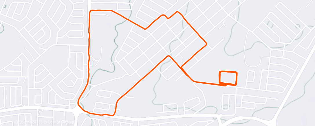 Map of the activity, Morning Run