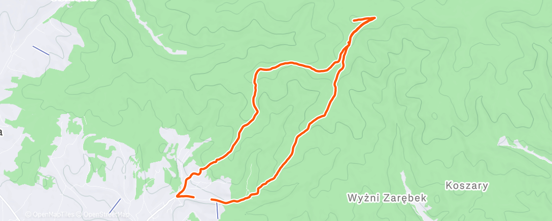 Map of the activity, Turbacz