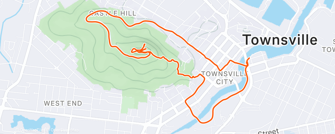 Map of the activity, Lunch Trail Run / hike