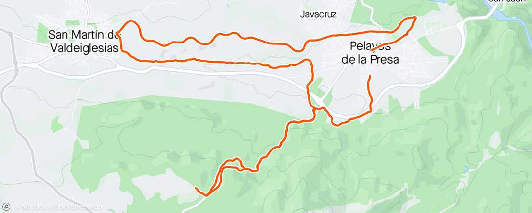 「MTB Pelayos」活動的地圖