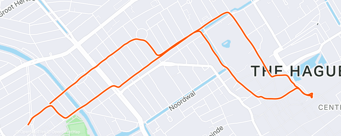 Map of the activity, Afternoon Walk