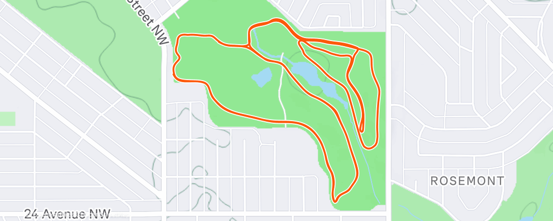 Map of the activity, Afternoon Nordic Ski