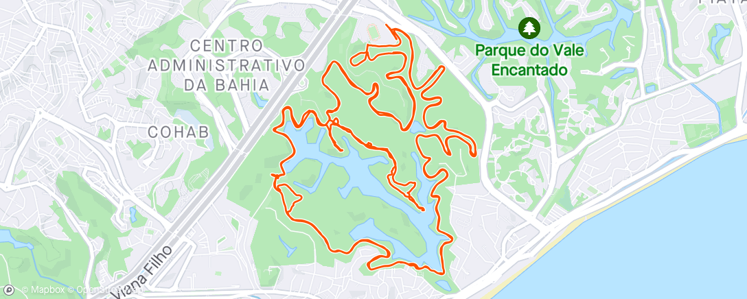 Map of the activity, Pedal Pituaçu