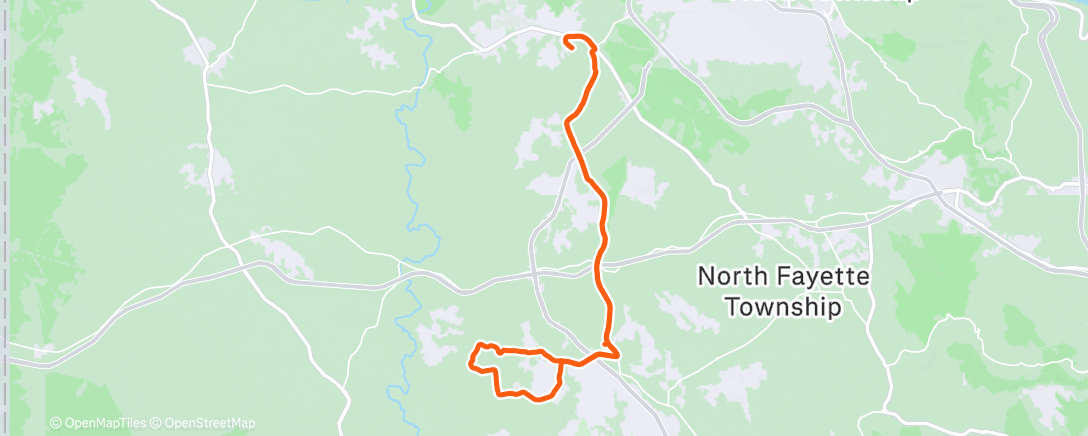 Map of the activity, Afternoon Ride