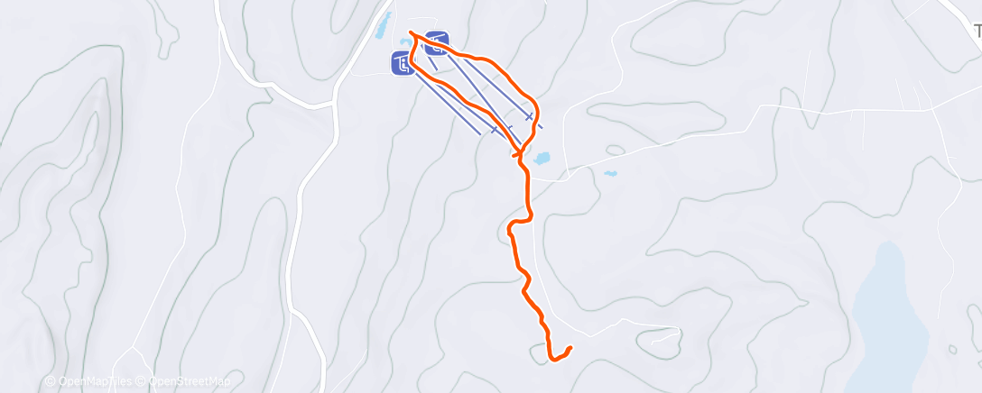 Map of the activity, Morning Backcountry Ski