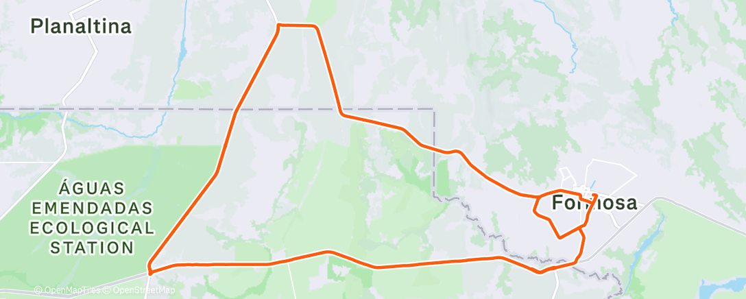 Map of the activity, 4° dia de Desafio ARRIVAL 1000