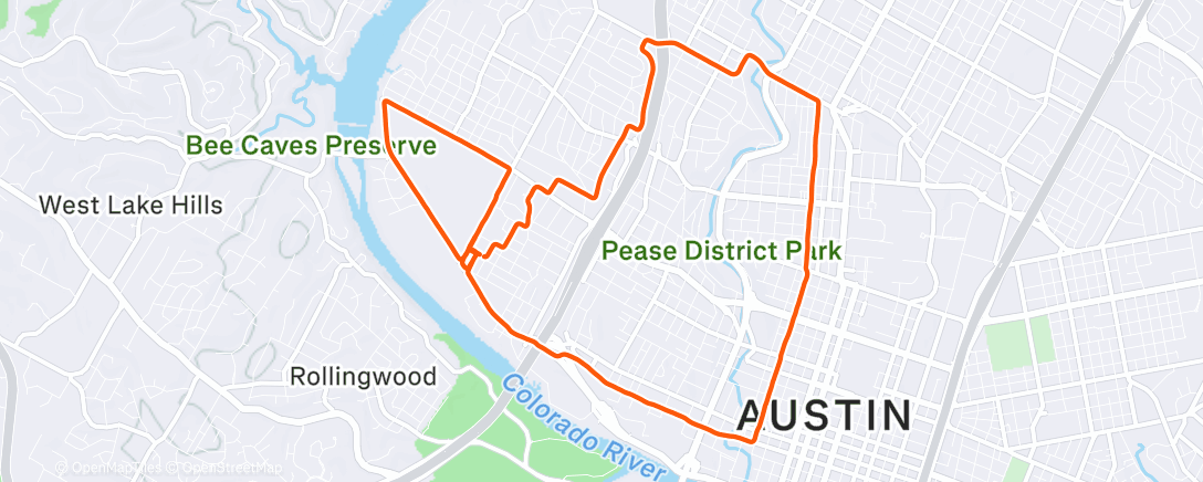 Mapa de la actividad (Morning Run)