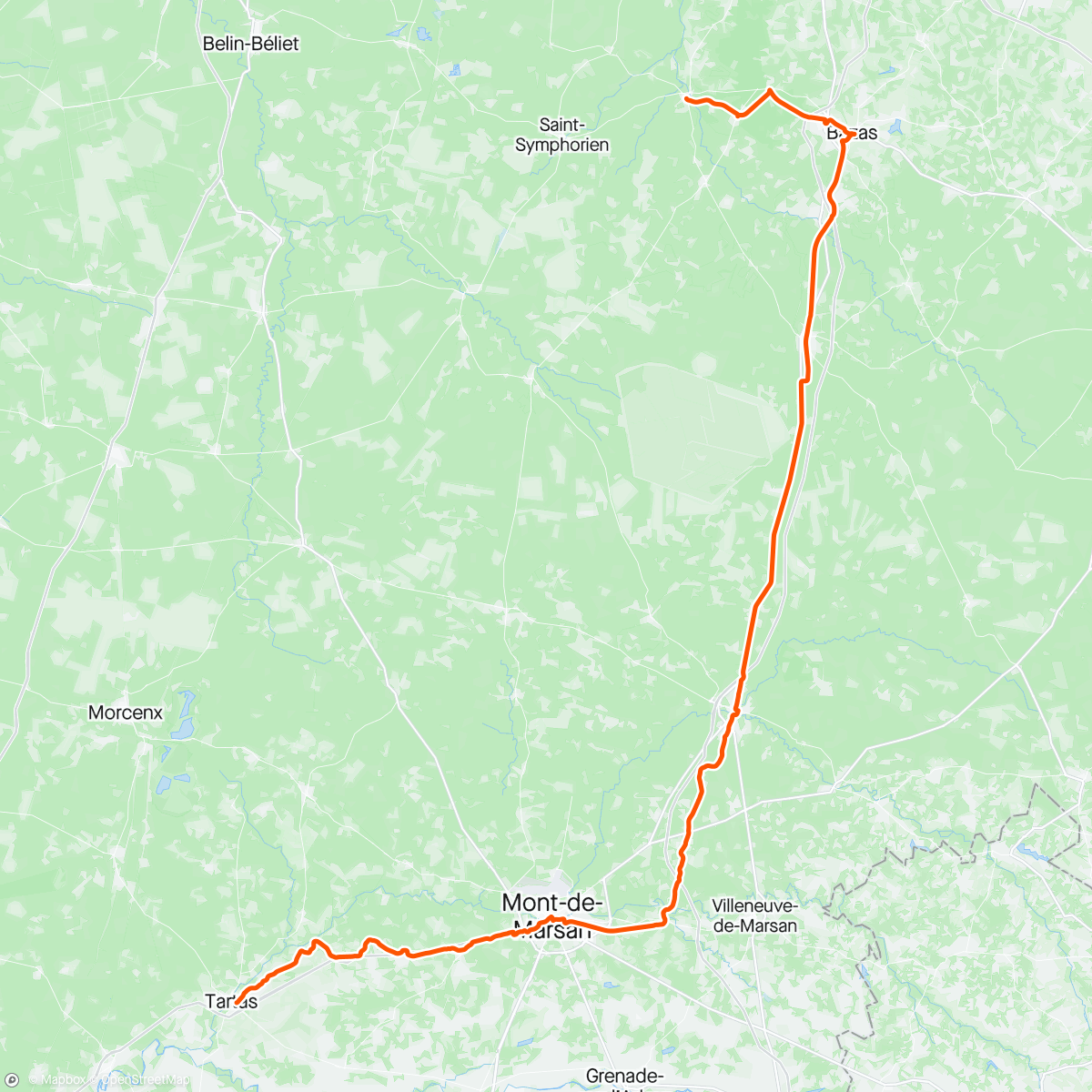 Mapa da atividade, Camino - dzień 21.