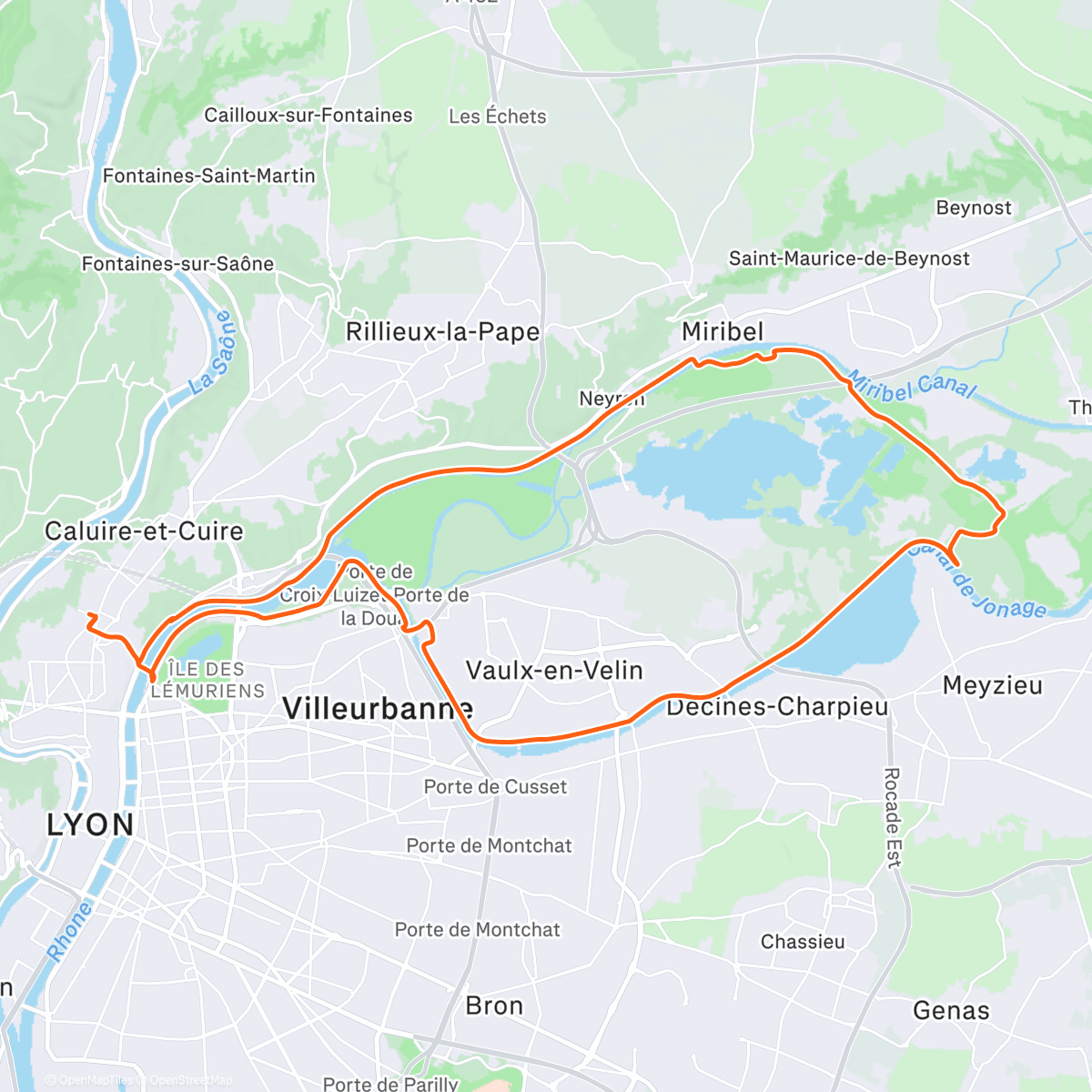 Map of the activity, Festive 50