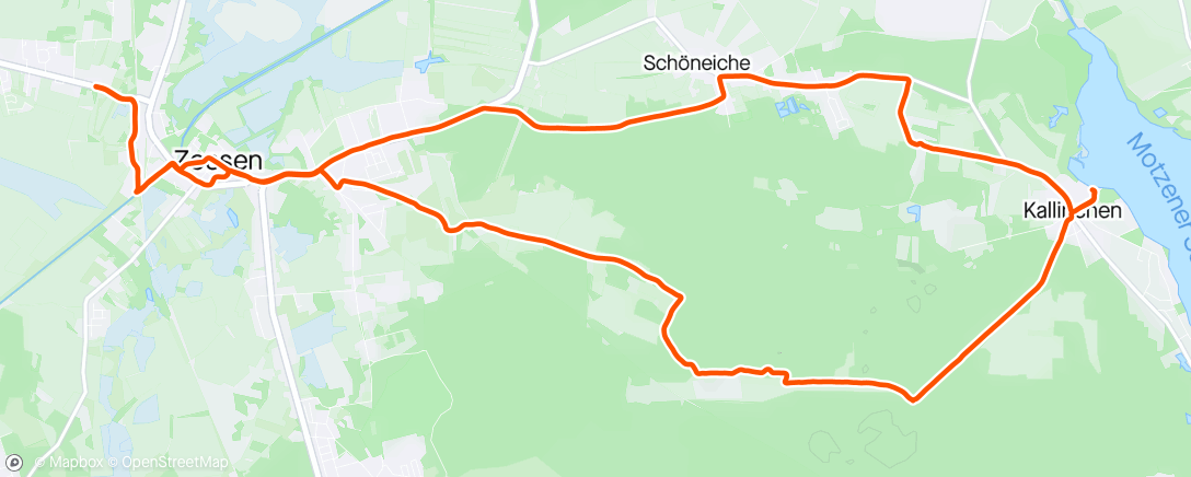 Mapa da atividade, Zossen Fahrt