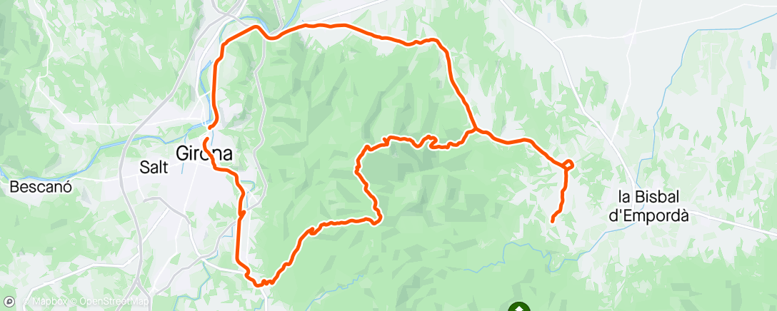 Map of the activity, Girona Gravel day 7