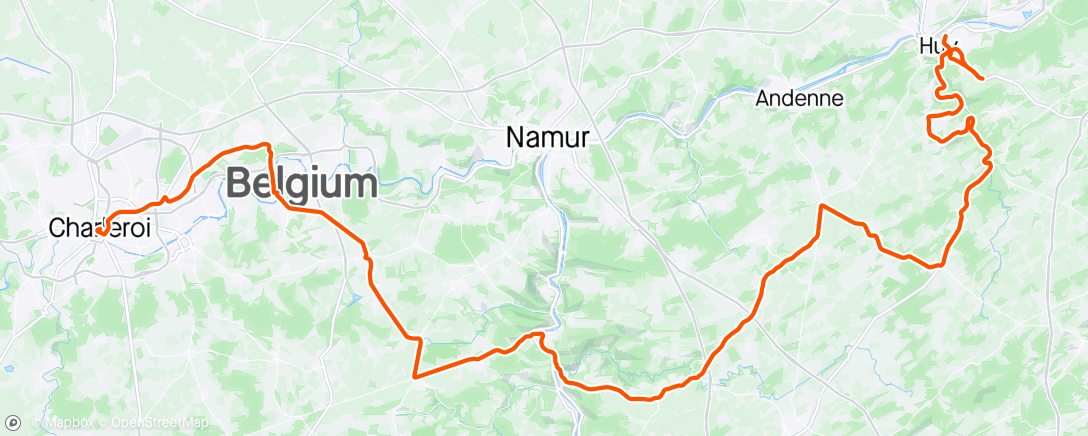 Map of the activity, Flèche Wallonne
