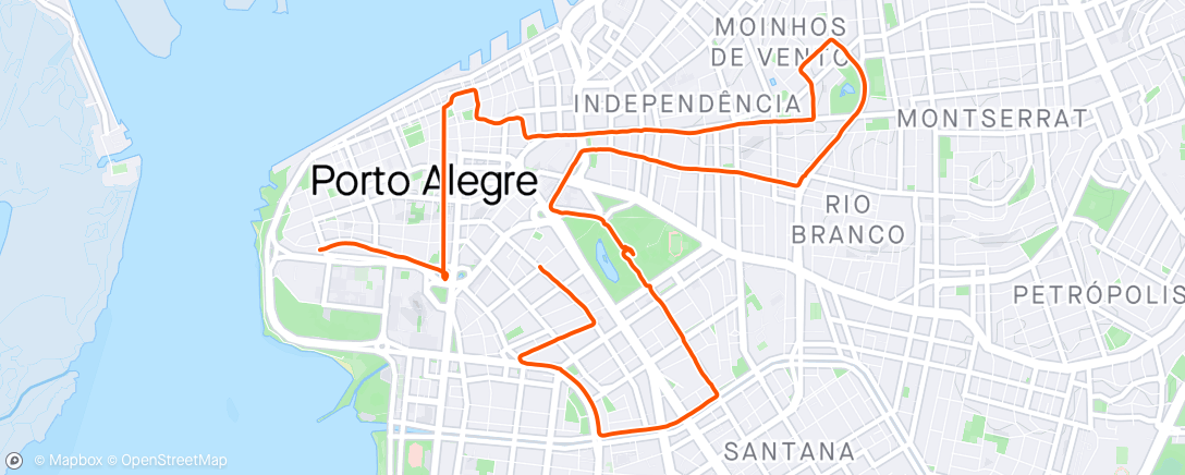 Mapa de la actividad, Evening Ride