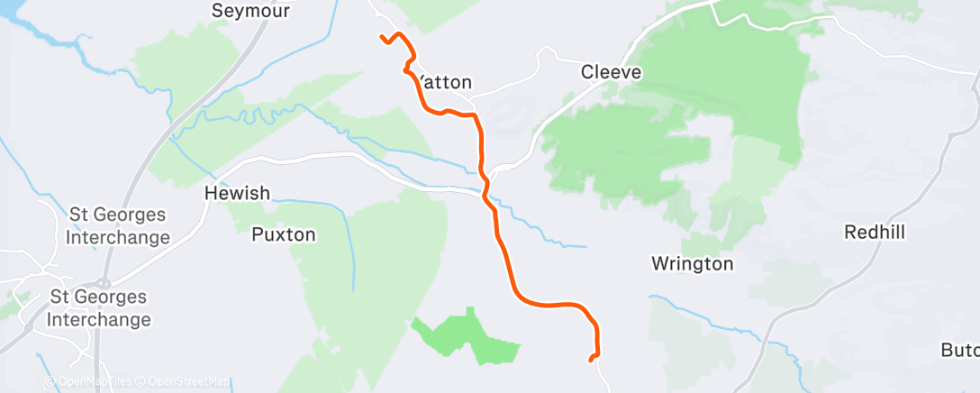 Map of the activity, Morning Ride