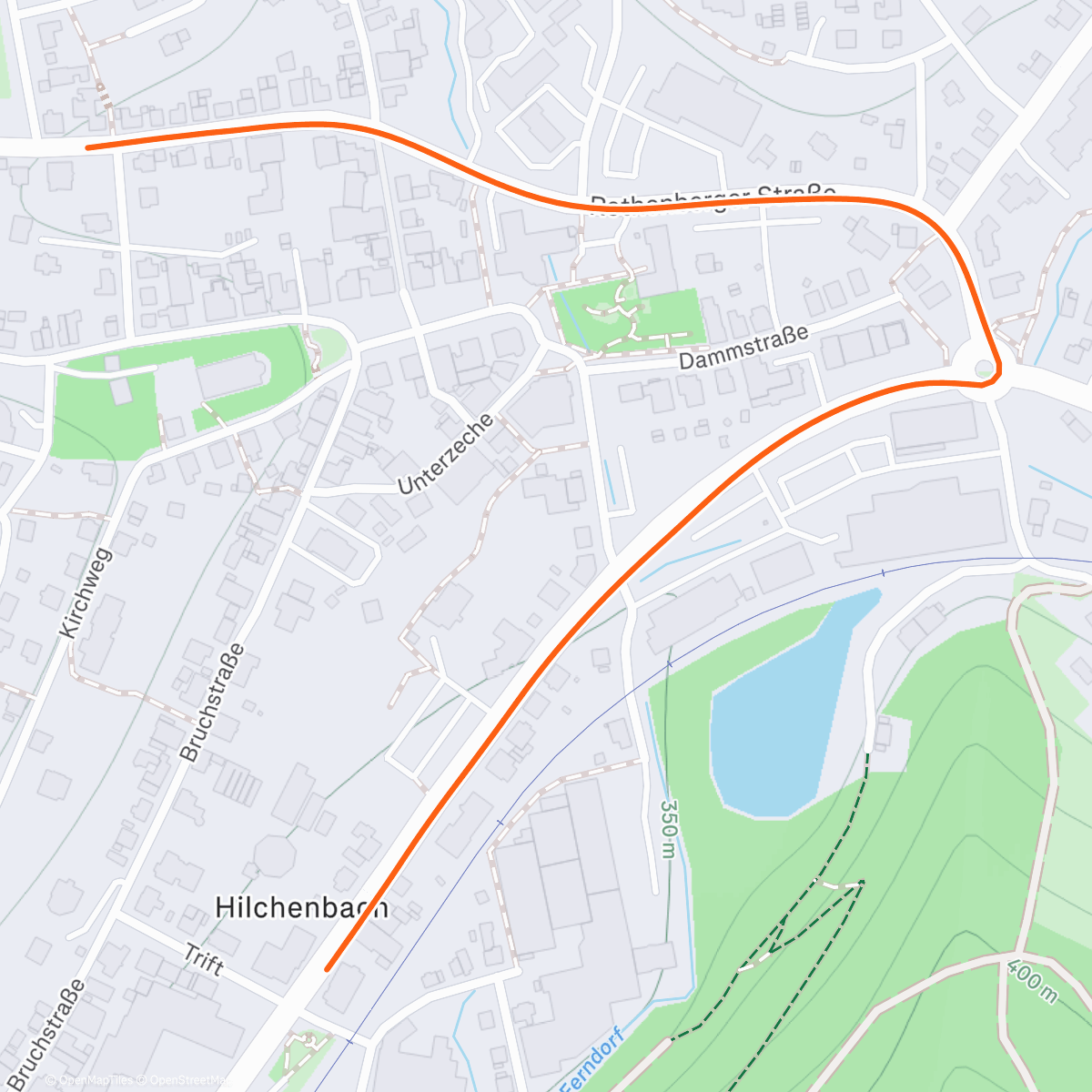 Map of the activity, ROUVY - Cool down - Hilchenbach - Saalhausen  Winter Route | Germany