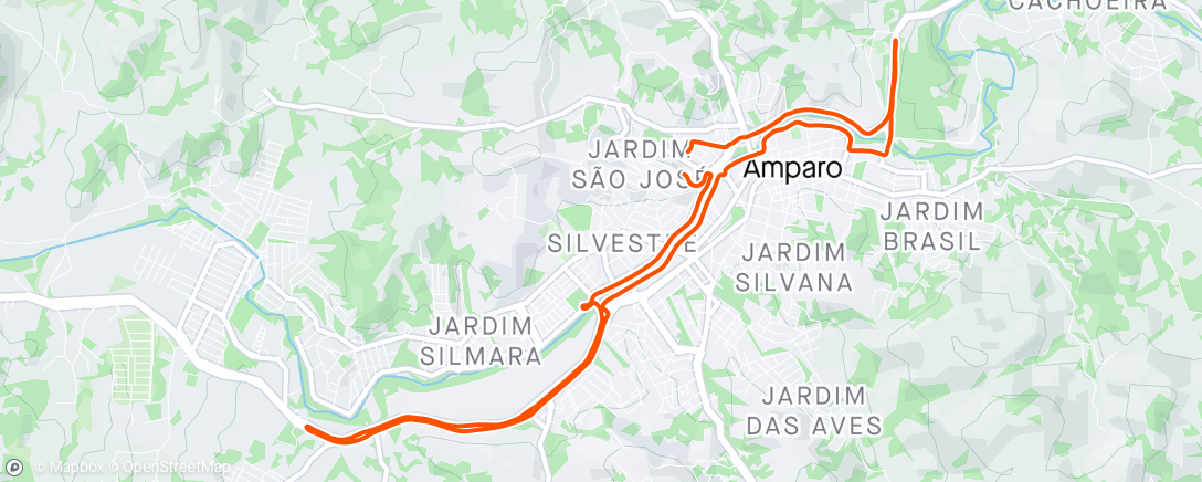 Map of the activity, Strava fail