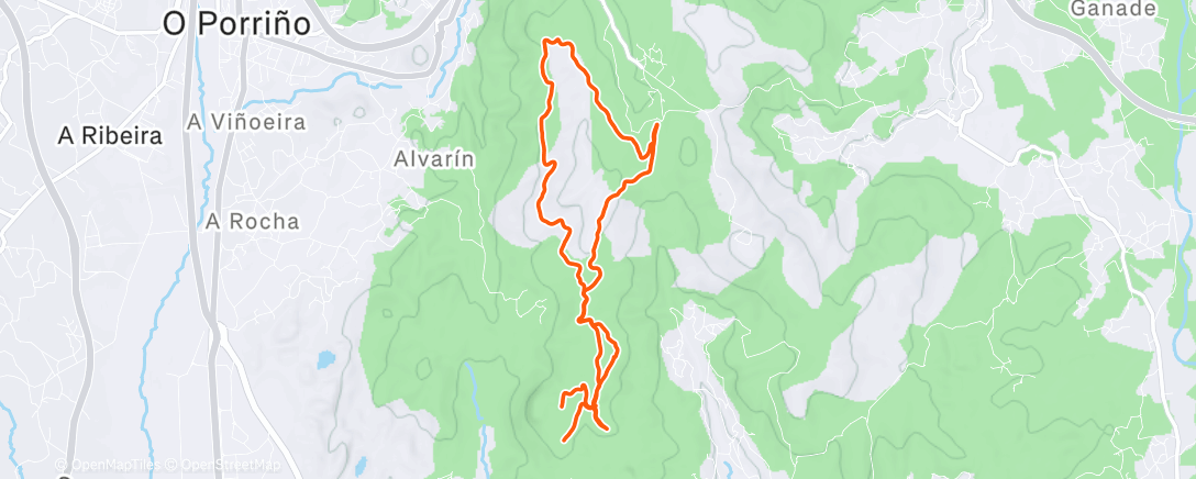 Map of the activity, Carrera de mañana