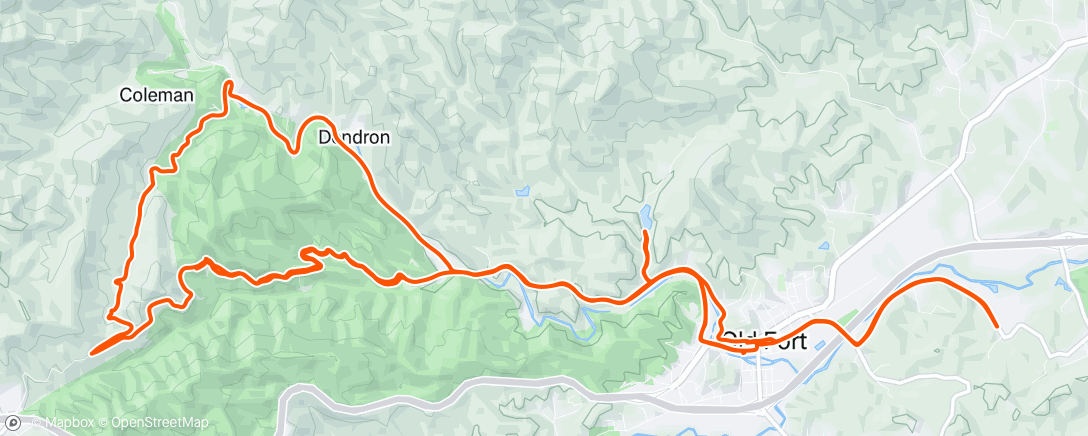 Map of the activity, Lunch Ride